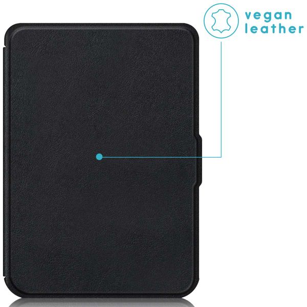 imoshion Étui de liseuse portefeuille Slim Soft Kobo Clara 2E / Tolino Shine 4 - Noir