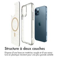 imoshion Coque arrière transparente Pailletée avec MagSafe Apple iPhone 12 (Pro) - Doré