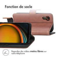 imoshion Étui de télephone portefeuille de luxe Samsung Galaxy Xcover 7 - Marron