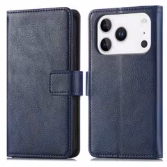 imoshion Étui de télephone portefeuille de luxe Apple iPhone 17 Pro - Bleu foncé