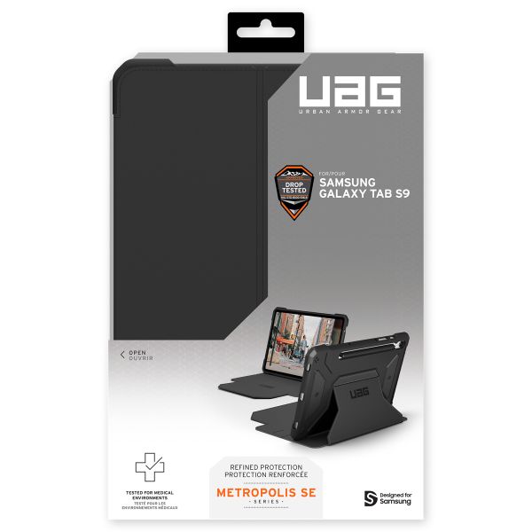 UAG Coque tablette Metropolis Samsung Galaxy Tab S9 11.0 pouces - Noir