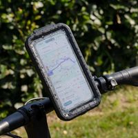 imoshion Support de téléphone premium pour vélo - Résistant aux éclaboussures - Rotation à 360° - Universel - Noir