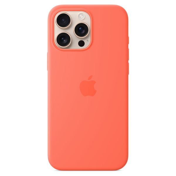 Apple Coque en silicone MagSafe Apple iPhone 16 Pro Max - Tangerine Orange