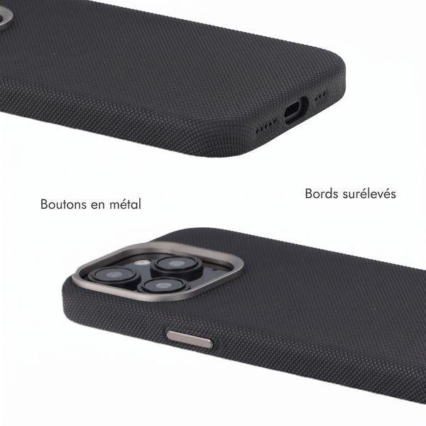 Accezz Coque arrière Mesh avec MagSafe Apple iPhone 16 Pro - Noir