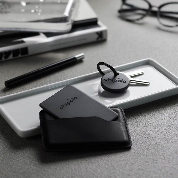 Chipolo Spot Bundle - Traceur Bluetooth pour iOS - 1x tag & 1x carte - Noir