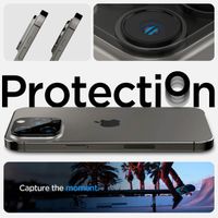 Spigen Optik Lens Protector - Protection complète de la caméra (lot de 2) Apple iPhone 14 Pro / 14 Pro Max - Noir