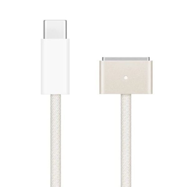 Apple Câble USB-C vers MagSafe 3 original - 2 mètres - Starlight