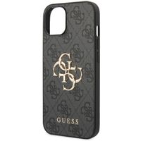 Guess Coque 4G Metal Logo Backcover Apple iPhone 14 - Gris