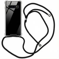 imoshion Coque arrière transparente avec cordon Samsung Galaxy S10 Plus - Noir