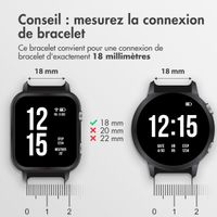 imoshion Bracelet sport en silicone  - Connexion universelle 18 mm - Bleu foncé