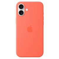 Apple Coque en silicone MagSafe Apple iPhone 16 - Tangerine Orange