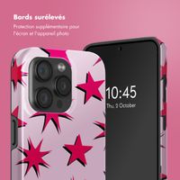Selencia Coque arrière Vivid avec MagSafe Apple iPhone 15 Pro - Stars Rubine Red Light Pink