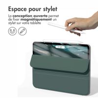 imoshion Magnetic etui de téléphone portefeuille Apple iPad Air 11 pouces (2026) M4 / (2025) M3 / (2024) M2 / Air 5 (2022) / Air 4 (2020) - Vert foncé