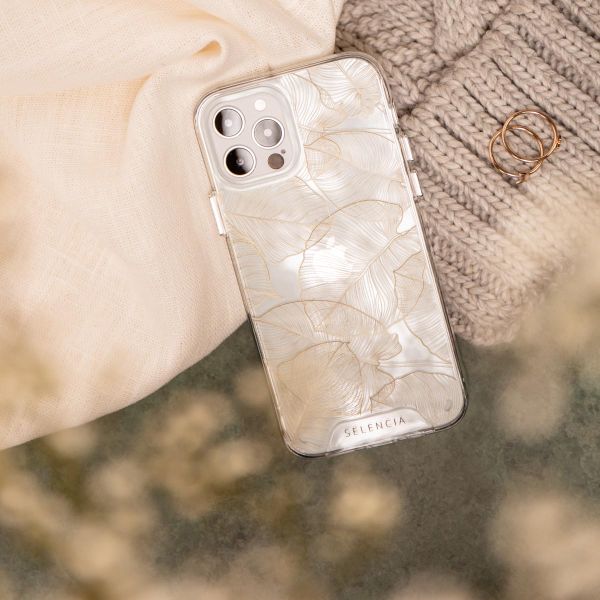 Selencia Coque très protectrice Zarya Fashion Samsung Galaxy A13 (4G) - Gold Botanic