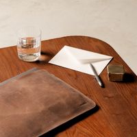 Accezz Leather Pochette ordinateur Apple MacBook 13 pouces - Cognac