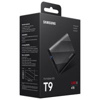 Samsung Portable SSD T9 - 4TB - USB 3.2 Gen 2x2 - Noir