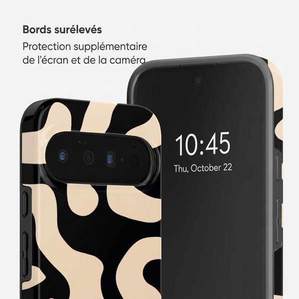 Selencia Coque arrière Vivid avec MagSafe Google Pixel 11 - Art Wave Black
