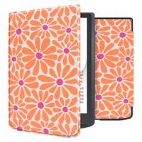 imoshion Étui á rabat Pocketbook InkPad Color 3 / InkPad 4 - Orange Flowers Connect