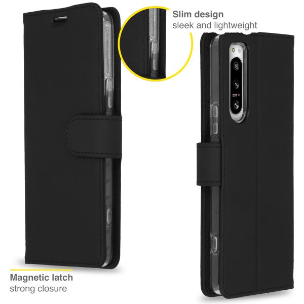 Accezz Étui de télephone Wallet Sony Xperia 5 IV - Noir