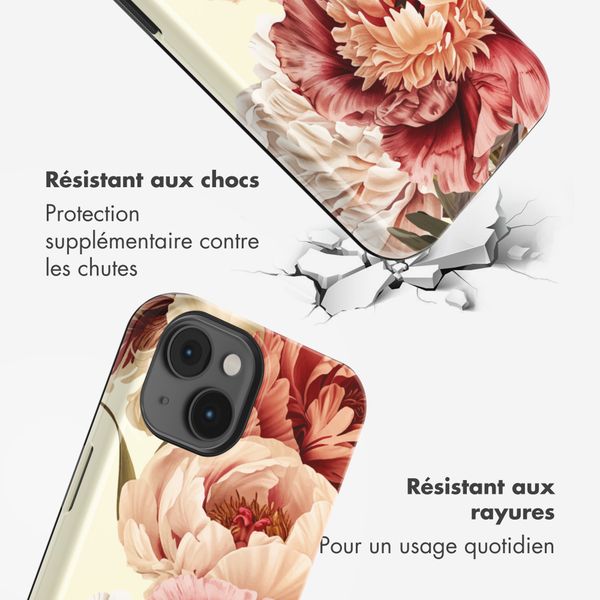 Selencia Coque arrière Vivid avec MagSafe Apple iPhone 14 - Vintage Peony