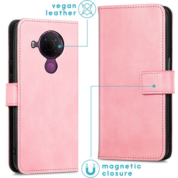 imoshion Étui de télephone portefeuille de luxe Nokia 5.4 - Rose