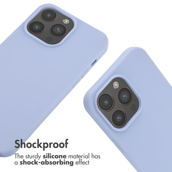 imoshion Coque en silicone avec cordon Apple iPhone 14 Pro Max - Violet