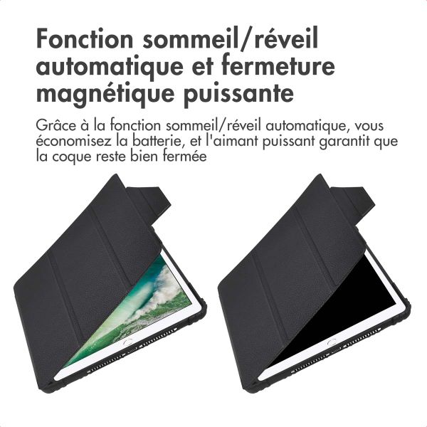 Accezz Coque tablette Rugged Trifold Apple iPad 6 (2018) 9.7 pouces / iPad 5 (2017) 9.7 pouces / Air 2 (2014)/Air 1 (2013) - Noir