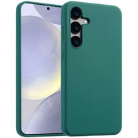 Accezz Coque Liquid Silicone Samsung Galaxy S24 Plus - Vert foncé
