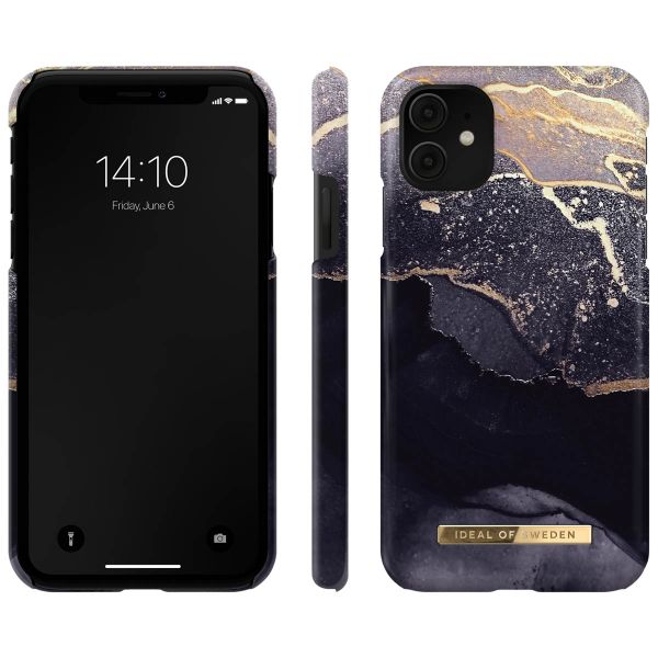iDeal of Sweden Coque Fashion Apple iPhone 11 - Golden Twilight Marble