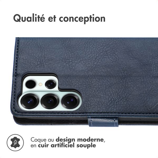 imoshion Étui de télephone portefeuille de luxe Samsung Galaxy S26 Ultra - Bleu foncé