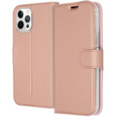 Accezz Étui de télephone Wallet Apple iPhone 12 Pro Max - Rose Doré