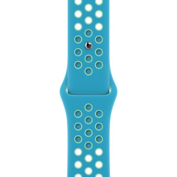 Apple Bracelet Nike Sport Apple Watch | 38/40/41/42 mm - Taille S/M/L - Chlorine Blue/Green Glow