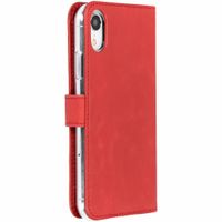 Selencia Étui portefeuille en cuir véritable Apple iPhone Xr - Rouge
