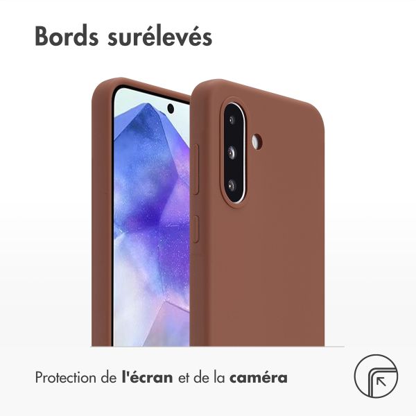 Accezz Coque Liquid Silicone Samsung Galaxy A36 / A56 - New Tea Brown