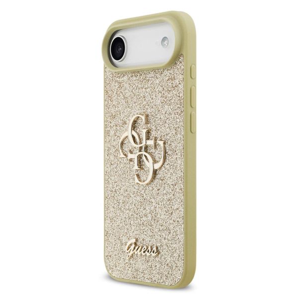 Guess Coque 4G Metal Logo Glitter Apple iPhone Air - Doré