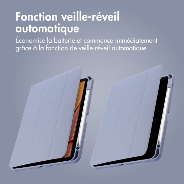 imoshion Coque tablette Origami Apple iPad Air 11 pouces (2026) M4 / (2025) M3 / (2024) M2 - Lavender