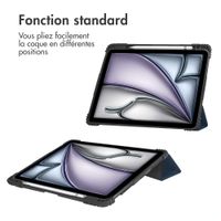 Accezz Coque tablette Rugged Trifold Apple iPad Air 11 pouces (2026) M4 / (2025) M3 / (2024) M2 / Air 5 (2022) / Air 4 (2020) - Bleu foncé