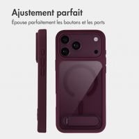 Accezz Coque arrière Hold avec MagSafe Apple iPhone 18 Pro Max / 17 Pro Max - Dark Cherry