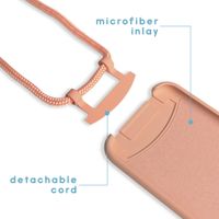 imoshion Coque de couleur avec cordon amovible Apple iPhone 12 (Pro) - Peach