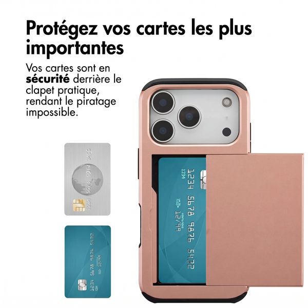 imoshion Coque arrière avec porte-cartes Apple iPhone 18 Pro / 17 Pro - Rose Gold