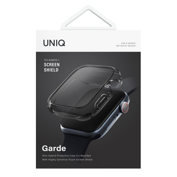 Uniq Coque Garde Hybrid Apple Watch 7 / 8 / 9 - 41 mm - Smoked (Tinted Grey)
