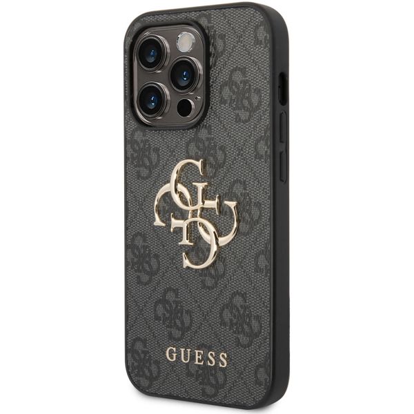 Guess Coque 4G Metal Logo Backcover Apple iPhone 14 Pro Max - Gris