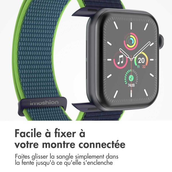 imoshion Bracelet en nylon Apple Watch | 44/45/46/49 mm - Lime