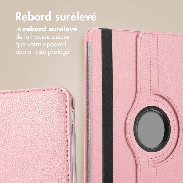 imoshion Coque tablette rotatif à 360° Samsung Galaxy Tab S9 11.0 pouces / S10 Lite / S10 FE / S9 FE 10.9 pouces - Rose