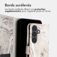 imoshion Étui de télephone portefeuille Design Samsung Galaxy S26 FE - Sandy Marble