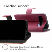imoshion Étui de télephone portefeuille de luxe Google Pixel 11 Pro - Bordeaux