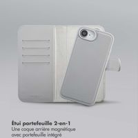 Selencia Étui portefeuille amovible Olyn avec MagSafe Apple iPhone 17e / 16e - Gris