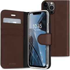 Accezz Étui de télephone Wallet Apple iPhone 13 Pro - Marron