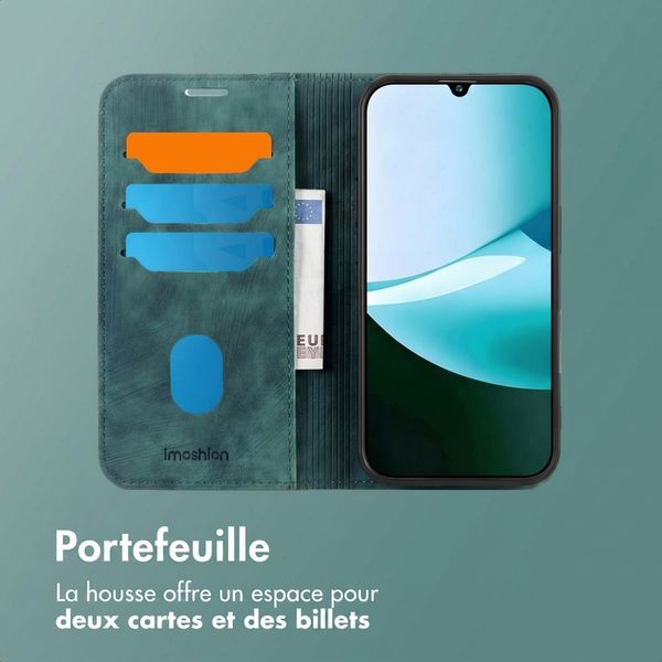 imoshion Étui de téléphone portefeuille Slim Xiaomi Redmi 15C (5G) - Vert