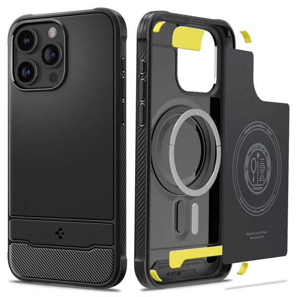 Spigen Coque Rugged Armor MagSafe Apple iPhone 15 Pro - Noir